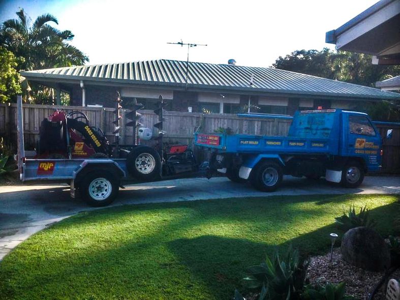Groundworks prepared by MJP Mini Diggers in Andergrove QLD