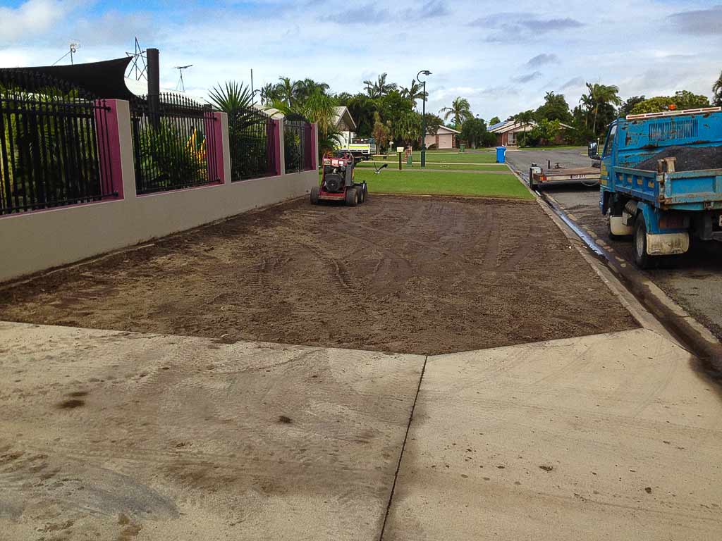 Residential excavation work by MJP Mini Diggers in Andergrove QLD